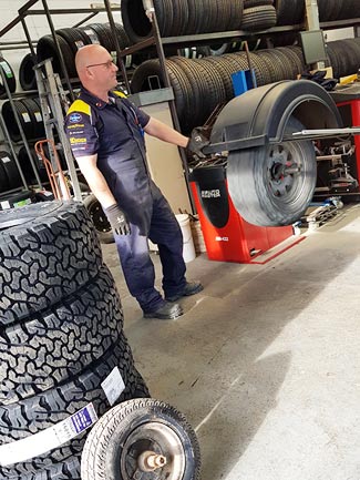 repairing and replacing tyres