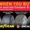 Save when you buy 4 Dunlop Goodyear Tyre Deals