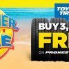 Buy 3 Get 1 Free Toyo Proxes C100+ tyres at Tyrepower