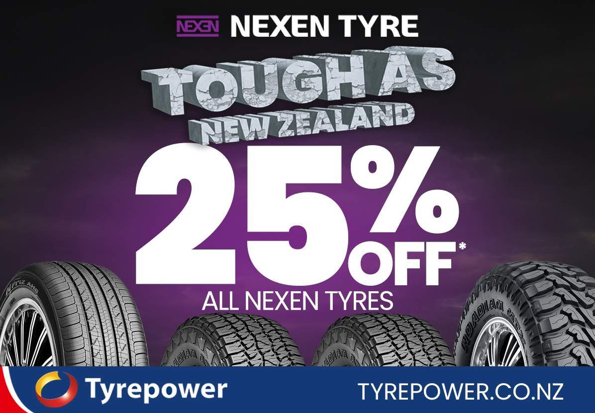 Get 25% off all nexen tyres at your local Tyrepower store this March